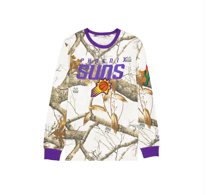 Men 2025 NBA Phoenix Suns long sleeve T shirts style 1
